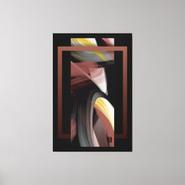 Lienzo 40x60" Trend Abstract Art Black White Powdery