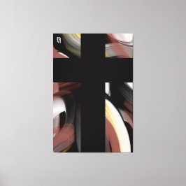 Lienzo 40x60" Trend Abstract Art Black White Powdery