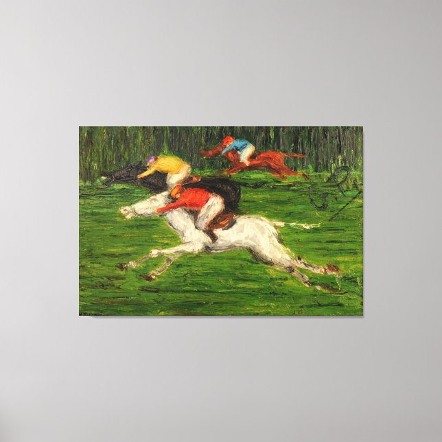 Lienzo 48,00" x 32,00" GP di galoppo (Anverso)