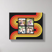 4 Collages de fotos Funky Line Art Black Sunset Co