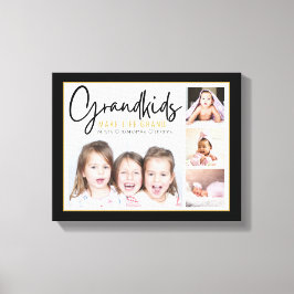 Lienzo 4 Nietos Collages de fotos hacen gran presupuesto 