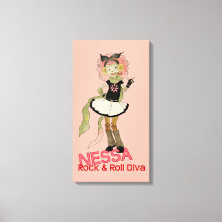 Lienzo 4 Pequeños monstruos - Nessa