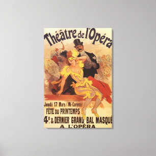 Lienzo 4to Bola enmascarada en el teatro de l'Opera