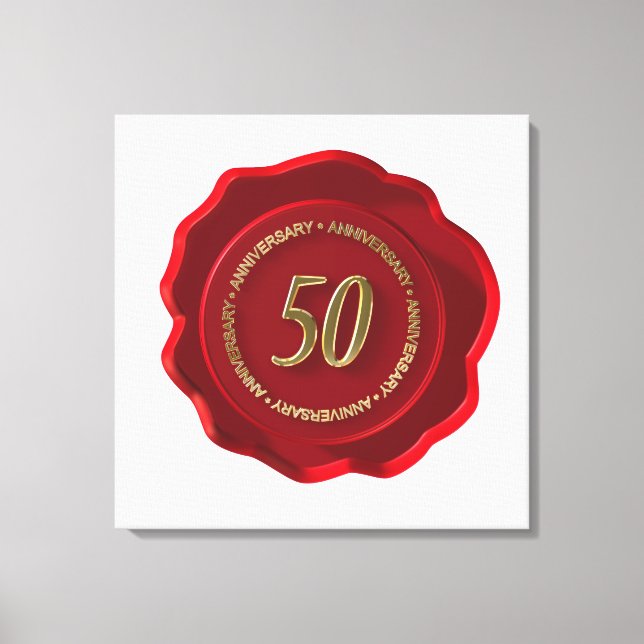 Lienzo 50.ª foca de cera roja (Anverso)