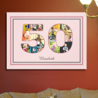 50.º Collage de fotos del partido de cumpleaños, p