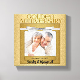 Lienzo 50° Aniversario 8x8 Foto personalizada