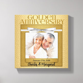 Lienzo 50° Aniversario 8x8 Foto personalizada
