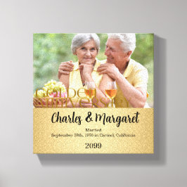 Lienzo 50° Aniversario 8x8 Foto personalizada