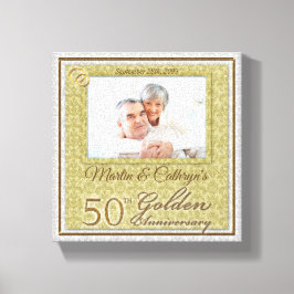 Lienzo 50° Aniversario 8x8 Foto personalizada