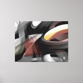 Lienzo 50x38" Trend Abstract Art Black White Powdery
