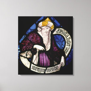 Lienzo 52: Roundel del profeta Ezekiel, siglo XV