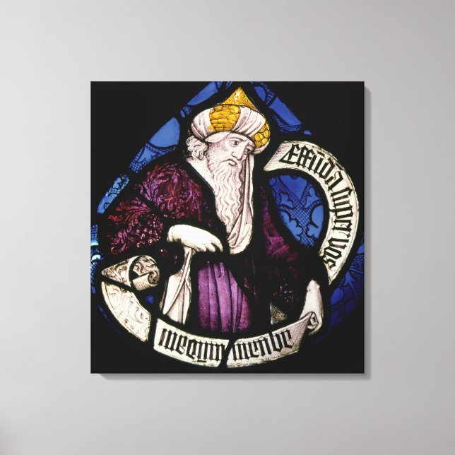 Lienzo 52:Roundel del profeta Ezequiel, siglo XV (Anverso)