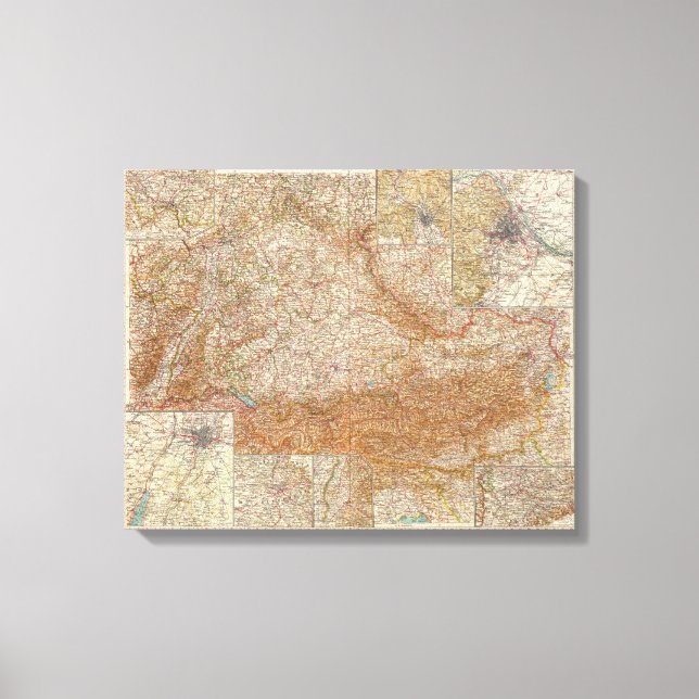 Lienzo 5657 Alemania meridional, Austria (Anverso)