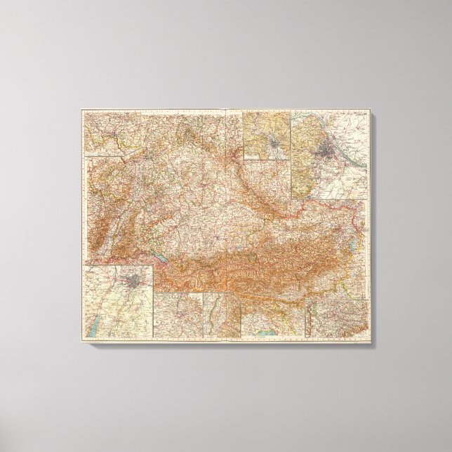 Lienzo 5657 Alemania meridional, Austria (Anverso)