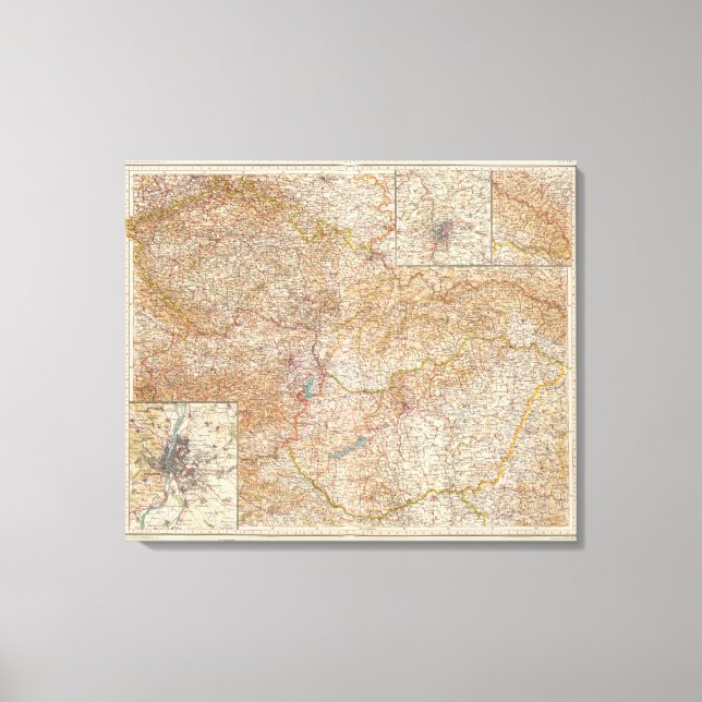 Lienzo 5960 Checoslovaquia, Hungría (Anverso)