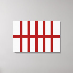 Lienzo 5 Líneas rojas bifurcadas