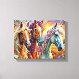 Lienzo 5D Kit de pintura de diamantes para caballos Diseñ