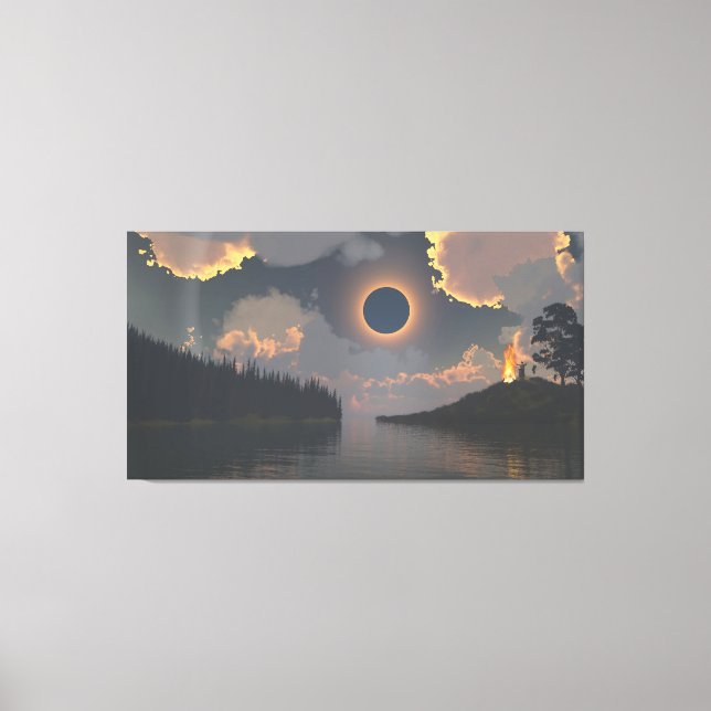 Lienzo 60" x 40" Canvas Art with "Eclipse" image (Anverso)