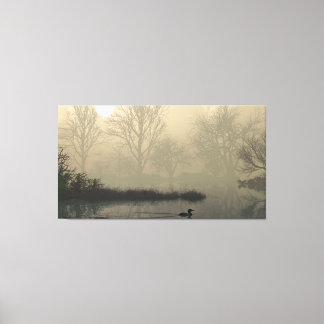 Lienzo 60" x 40" Canvas Art with "Foggy Dawn" image