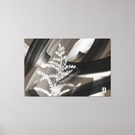 Lienzo 60x40" Terra’s Tender Whisper Abstract Brown Flowe