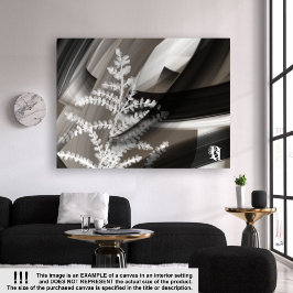 Lienzo 60x40"Terra’s Tender Whisper Abstract Brown Flower