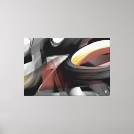 Lienzo 60x40" Trend Abstract Art Black White Powdery