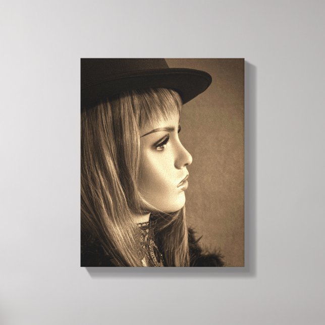 Lienzo 6332-2-mujeres con sombrero y plumas superiores (Anverso)