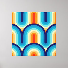 Lienzo 70s Rainbow Curves