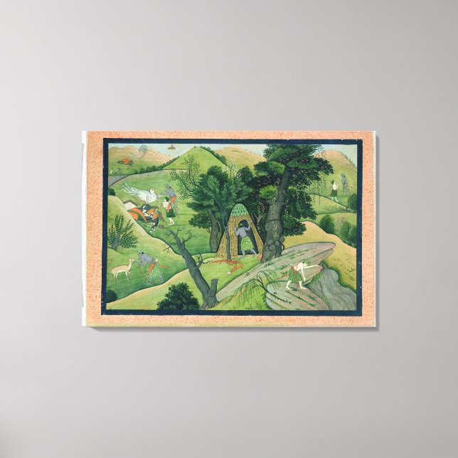 Lienzo 74.73 Rama y Lakshmana deambulando en busca de Si (Anverso)