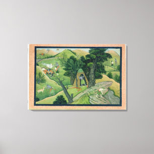 Lienzo 74.73 Rama y Lakshmana deambulando en busca de Si