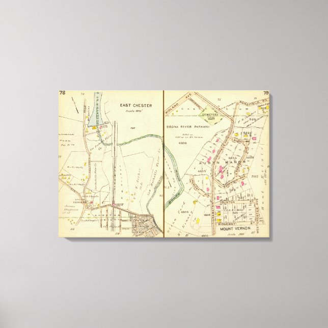 Lienzo 7879 East Chester, Mt Vernon (Anverso)