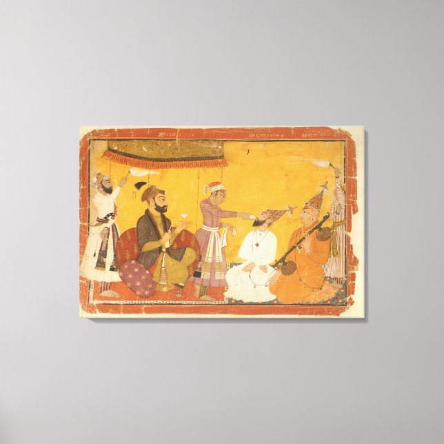 Lienzo ] 7.110/359 Gosain Narayan toma veneno en la prens (Anverso)