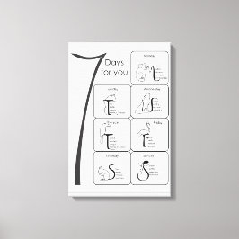 Lienzo 7 días para usted