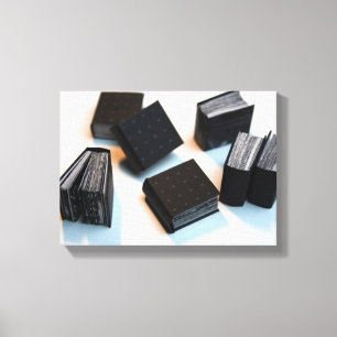 Lienzo 7 Libros de artistas en miniatura - tela fotográfi