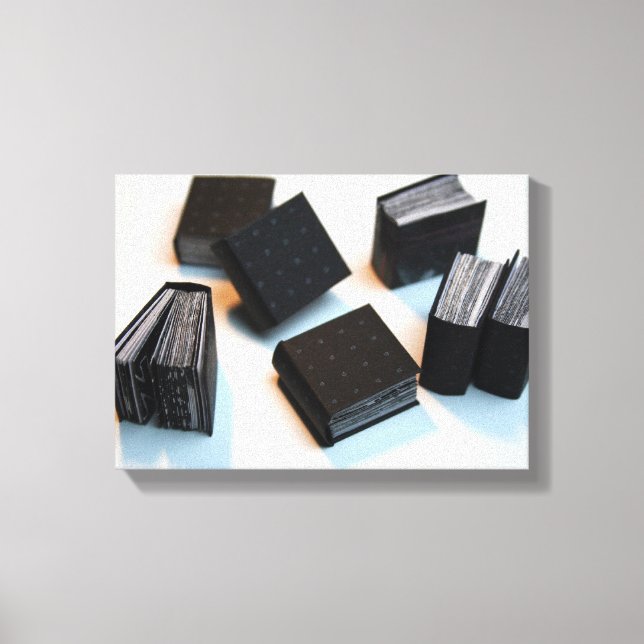 Lienzo 7 Libros de artistas en miniatura - tela fotográfi (Anverso)
