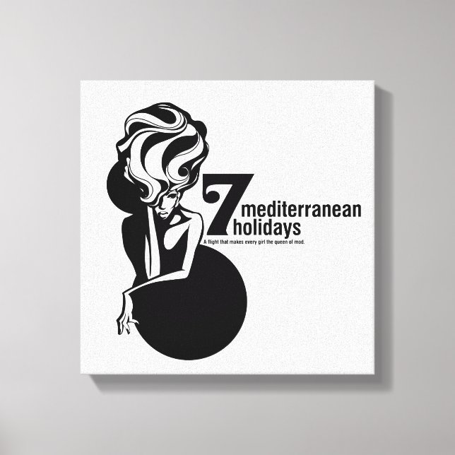 Lienzo 7 mediterranean holidays (Anverso)