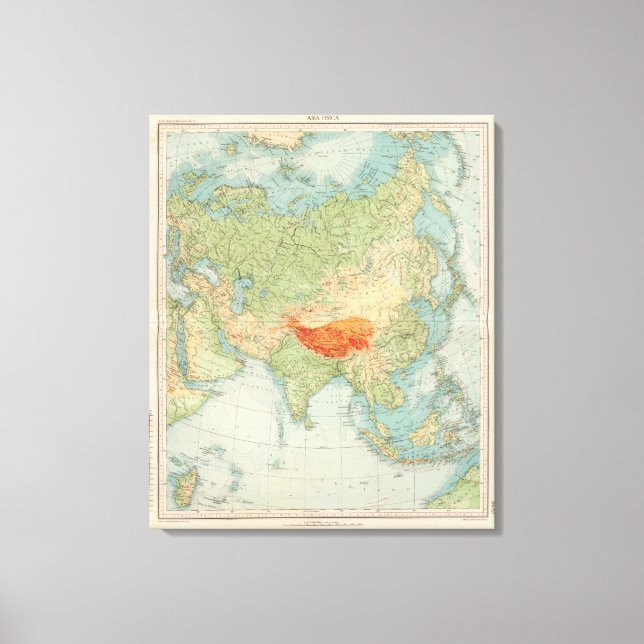 Lienzo 8485 Asia física (Anverso)