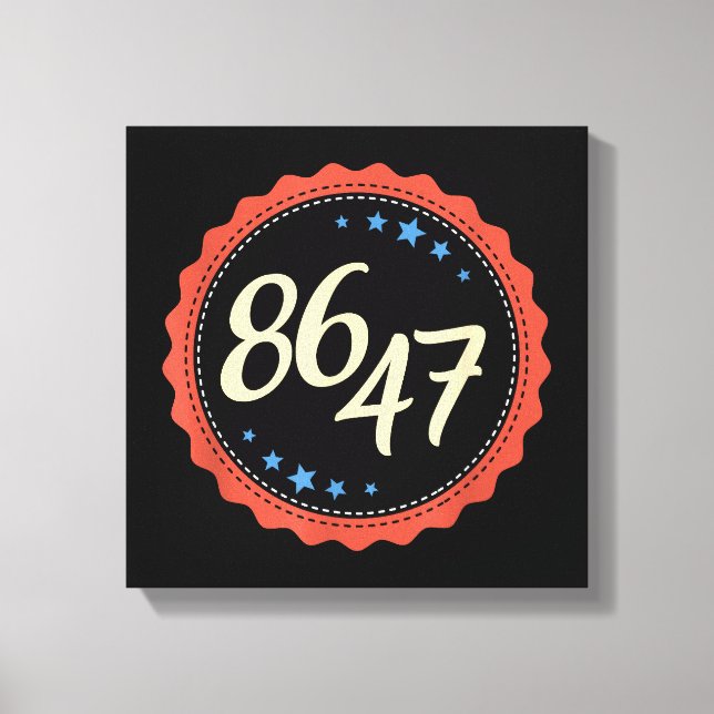 Lienzo 86 47 Anti Trump Gracioso (Anverso)