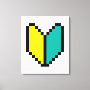 Lienzo 8 Bit Pixel Wakaba / Marca de Principiante