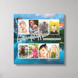 Lienzo 8 Foto "Los nietos hacen la vida grande"