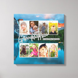 Lienzo 8 Foto "Los nietos hacen la vida grande"
