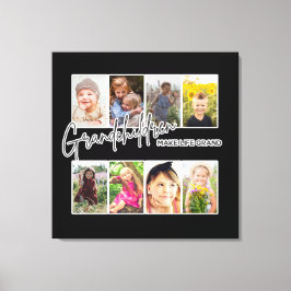 Lienzo 8 Foto "Los nietos hacen la vida grande"