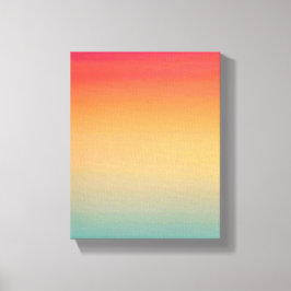 Lienzo 8 x 10 pulgadas Cielo Arcoiris moderno Azul amaril