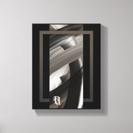 Lienzo 8x10" Terra’s Tender Whisper Abstract Brown Flower