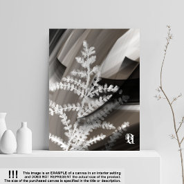 Lienzo 8x10" Terra’s Tender Whisper Abstract Brown Flower