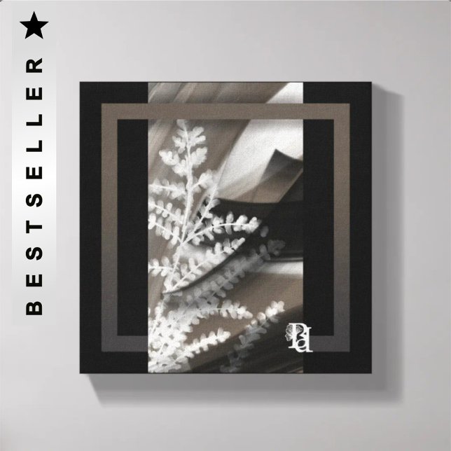 Lienzo 8x8" Terra’s Tender Whisper Abstract Brown Flowers (Subido por el creador)