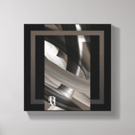 Lienzo 8x8" Terra’s Tender Whisper Abstract Brown Flowers