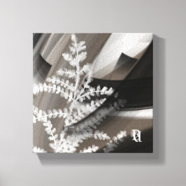 Lienzo 8x8" Terra’s Tender Whisper Abstract Brown Flowers