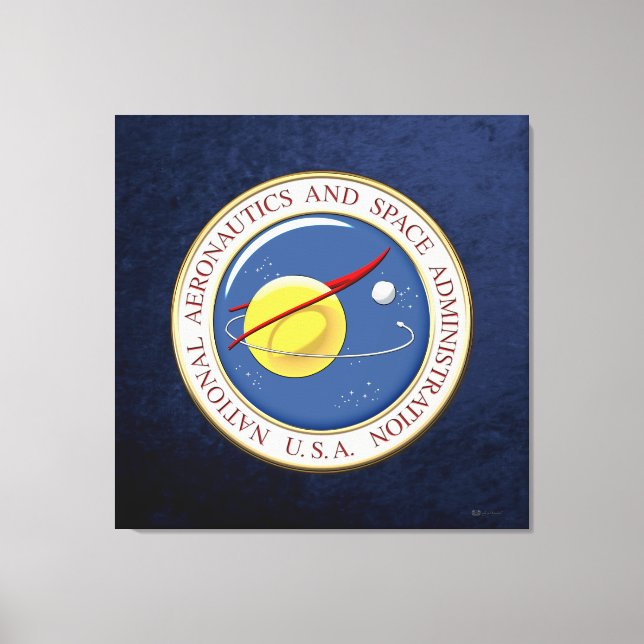 Lienzo [900] Emblema de la NASA [3D] (Anverso)