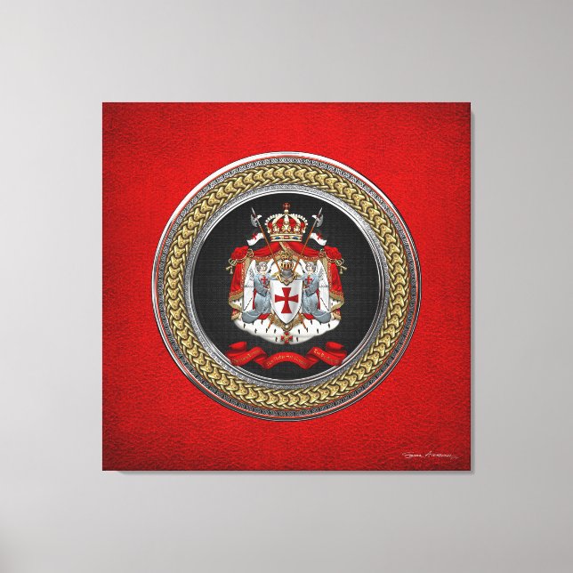 Lienzo [901] Escudo de armas templario de los caballeros (Anverso)